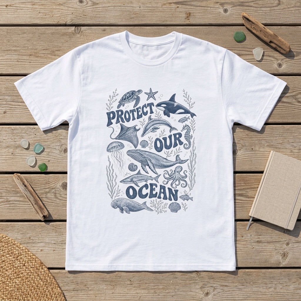 CIX Coastal Protect our ocean Organic T-shirt