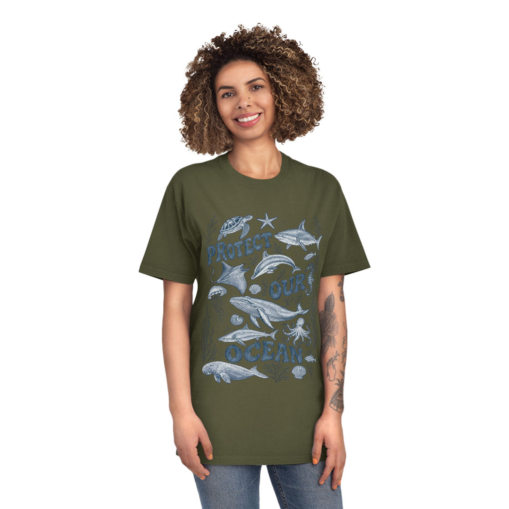 CIX Coastal Protect Our Ocean Unisex Faded Shirt