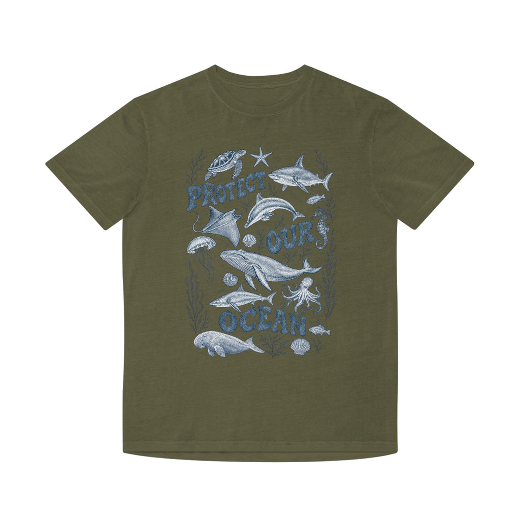CIX Coastal Protect Our Ocean Unisex Faded Shirt