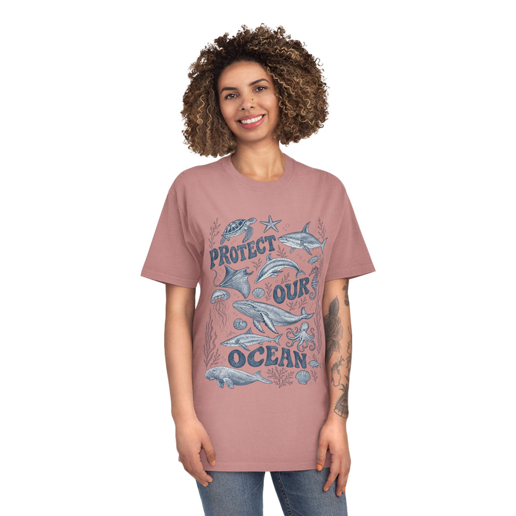 CIX Coastal Protect Our Ocean Unisex Faded Shirt