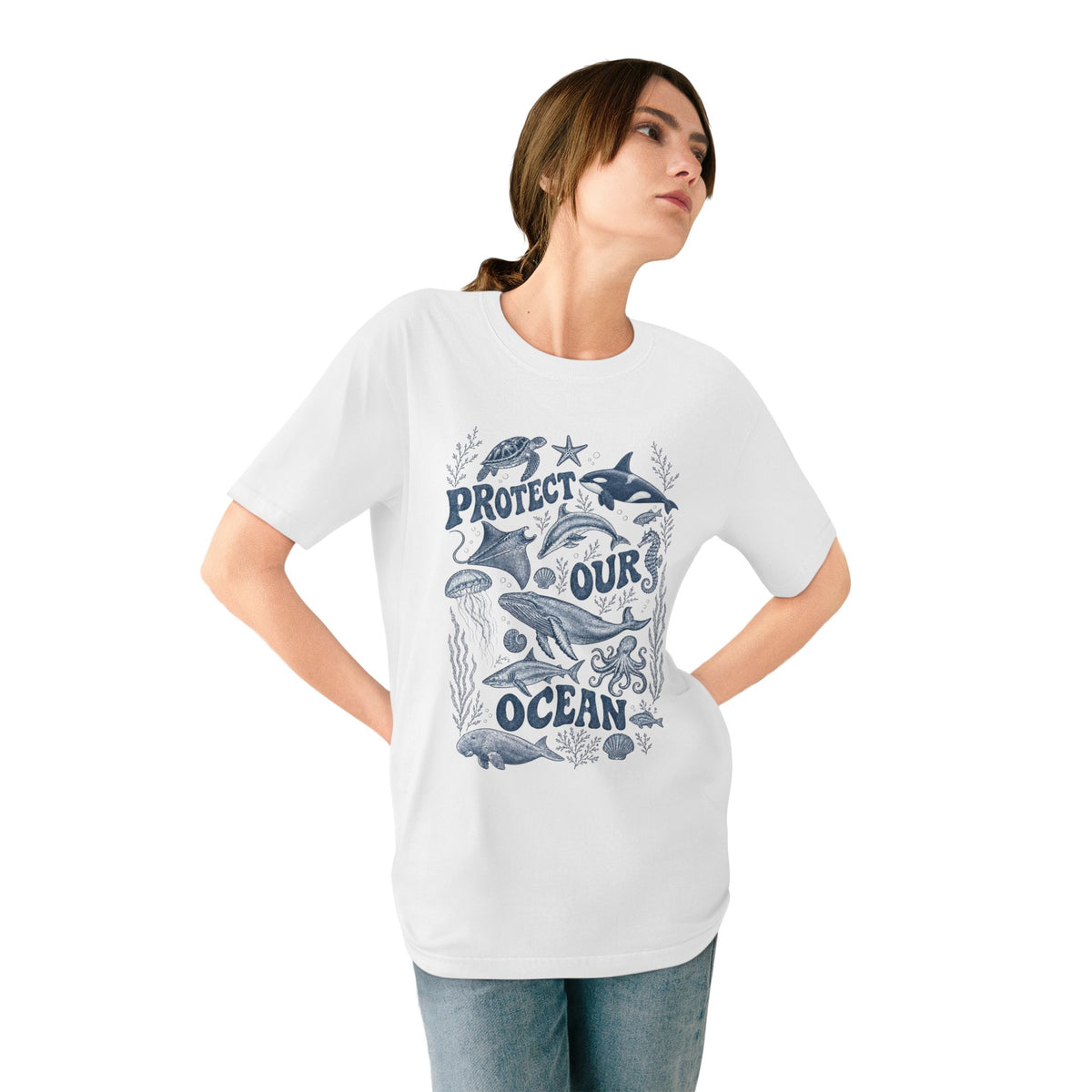 CIX Coastal Protect our ocean Organic T-shirt