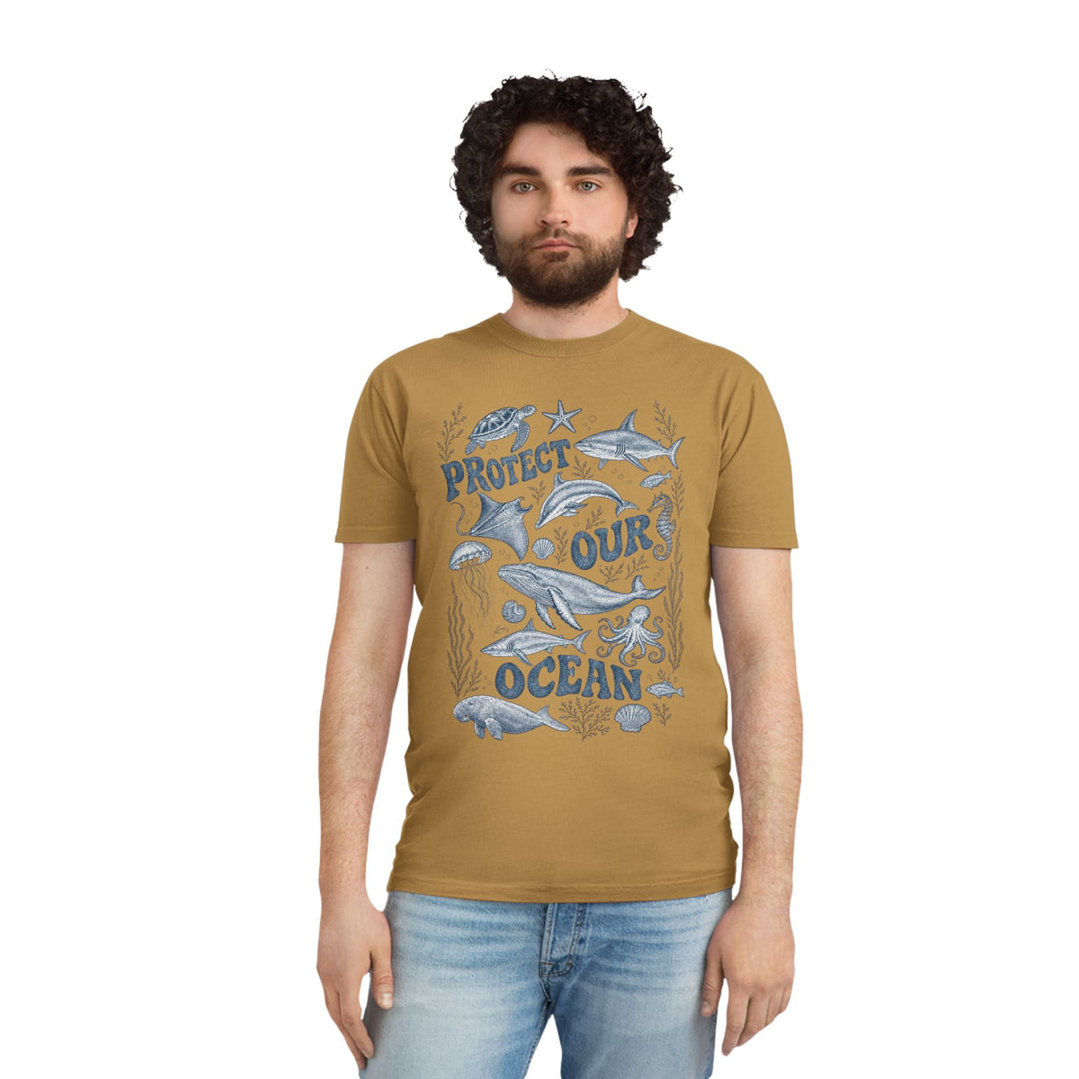 CIX Coastal Protect Our Ocean Unisex Faded Shirt