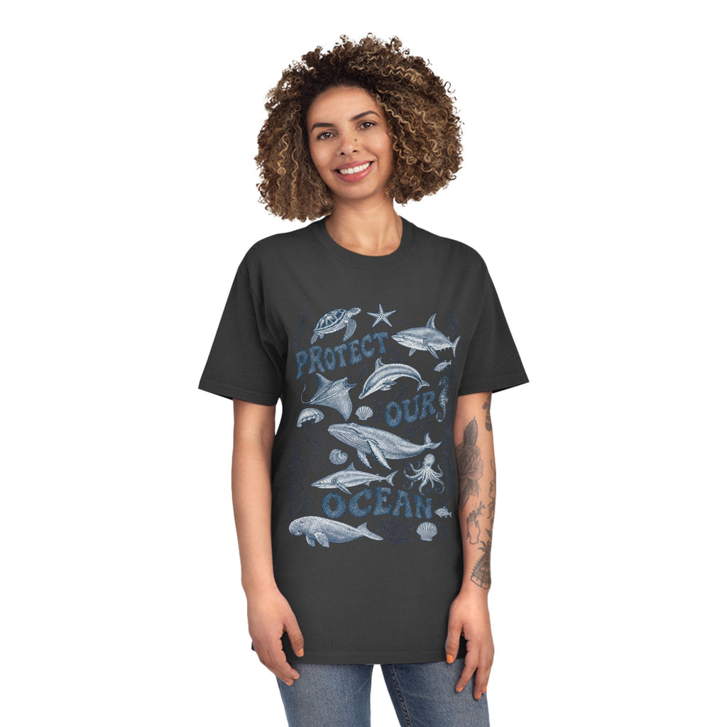 CIX Coastal Protect Our Ocean Unisex Faded Shirt