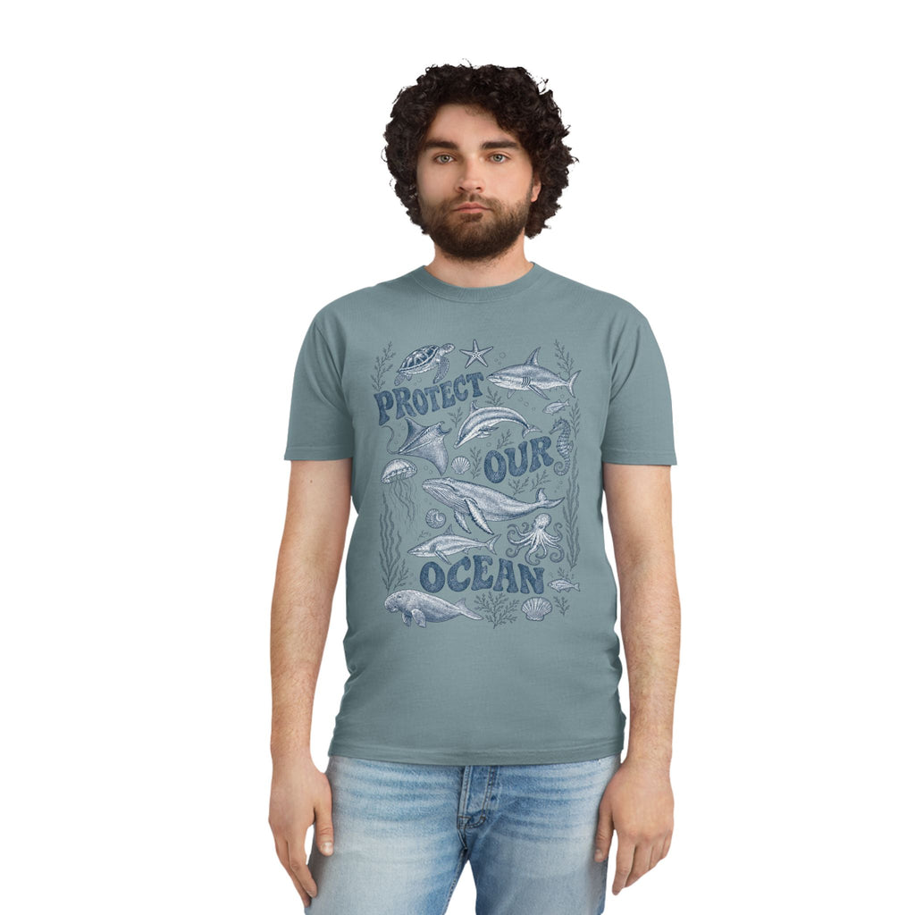 CIX Coastal Protect Our Ocean Unisex Faded Shirt
