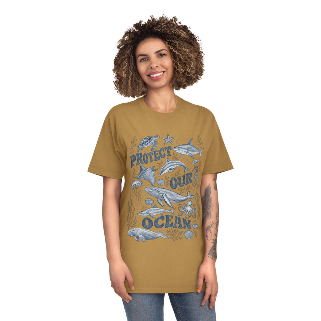 CIX Coastal Protect Our Ocean Unisex Faded Shirt