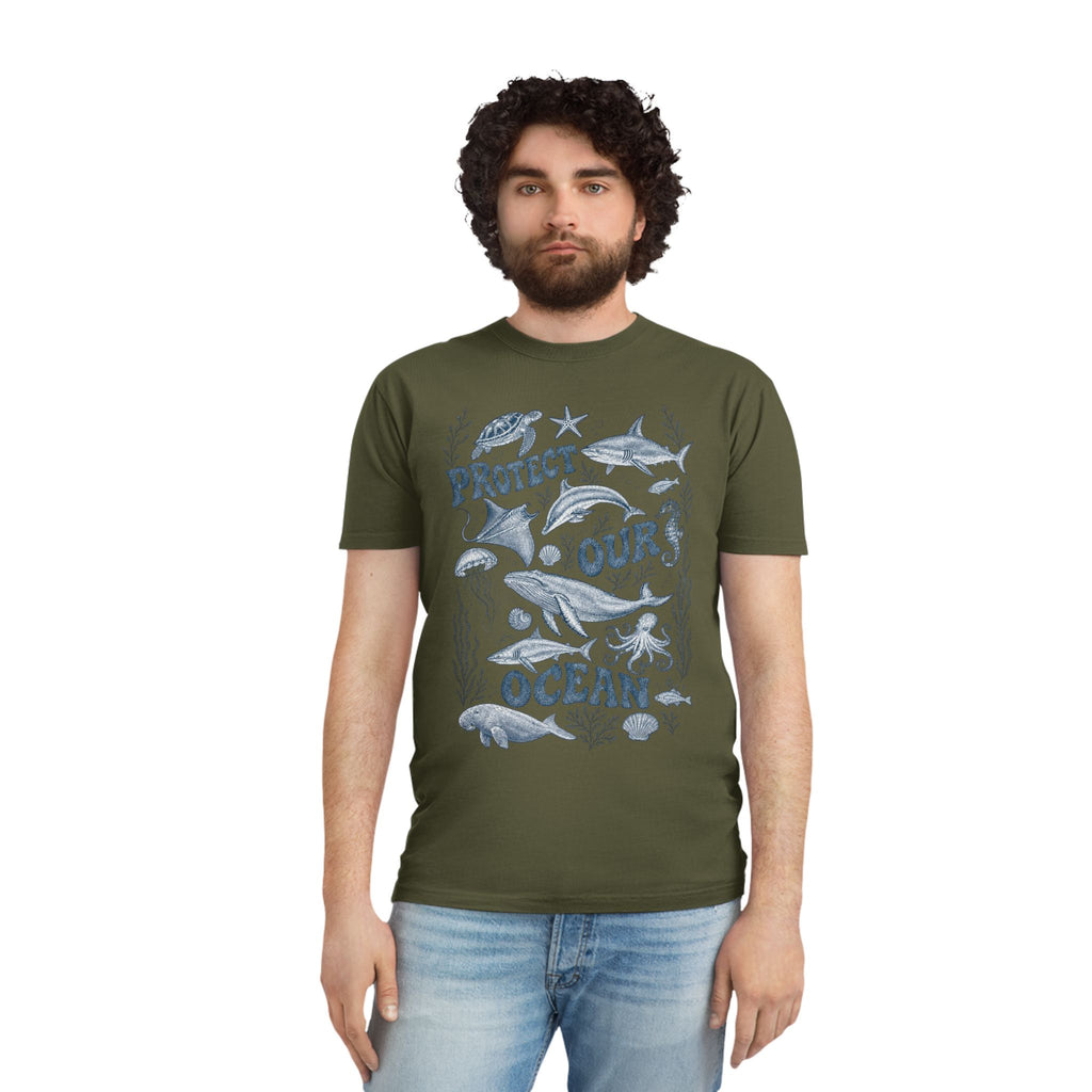 CIX Coastal Protect Our Ocean Unisex Faded Shirt
