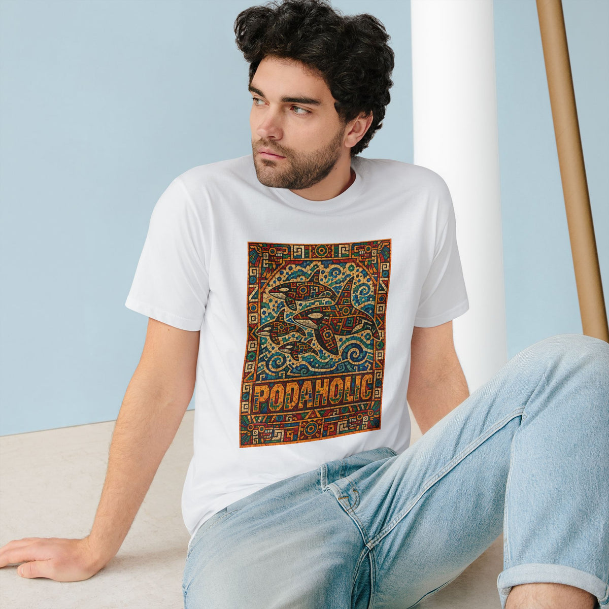 CIX Coastal Aztec Orca Pod Organic T-shirt