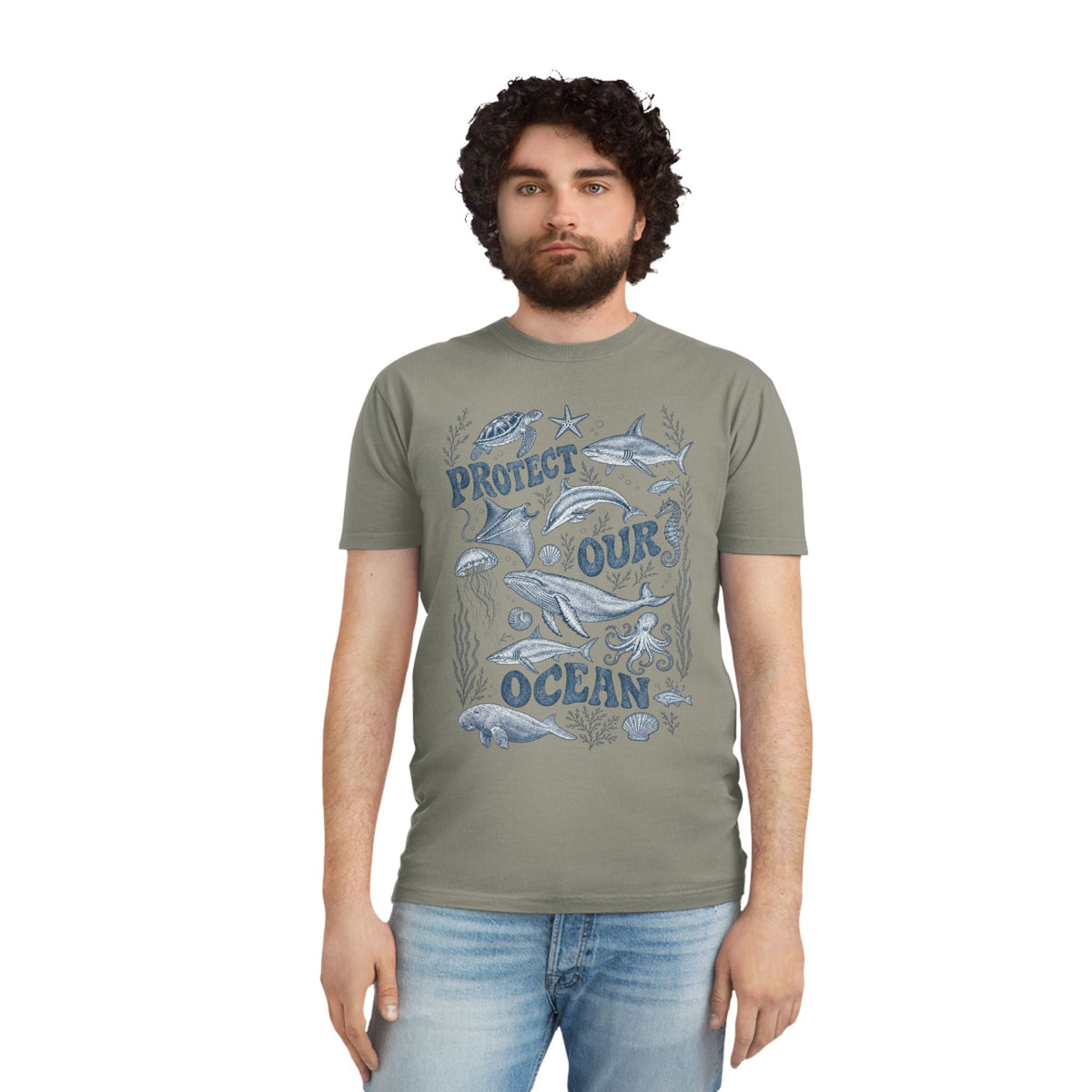 CIX Coastal Protect Our Ocean Unisex Faded Shirt