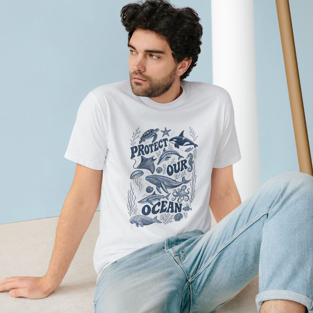 CIX Coastal Protect our ocean Organic T-shirt